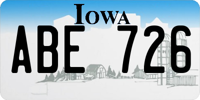 IA license plate ABE726