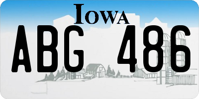 IA license plate ABG486