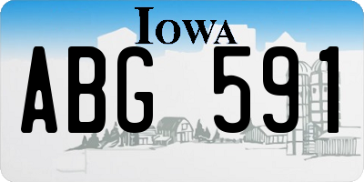 IA license plate ABG591