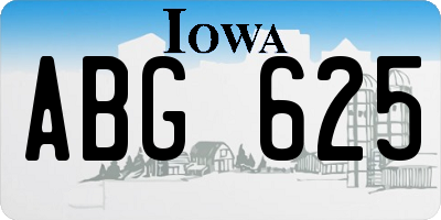 IA license plate ABG625
