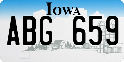 IA license plate ABG659
