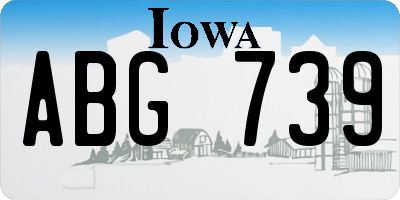 IA license plate ABG739