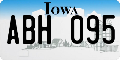 IA license plate ABH095