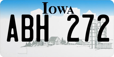 IA license plate ABH272