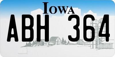 IA license plate ABH364