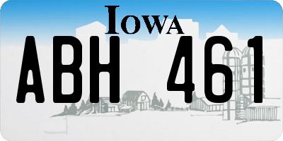 IA license plate ABH461