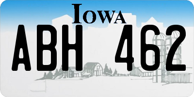 IA license plate ABH462
