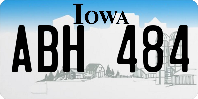 IA license plate ABH484