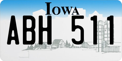 IA license plate ABH511