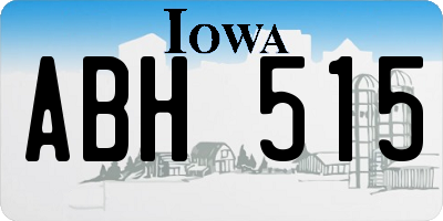 IA license plate ABH515