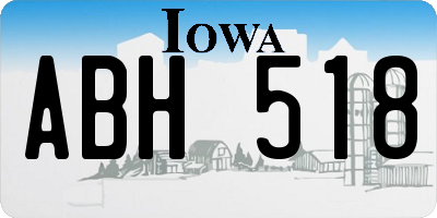 IA license plate ABH518