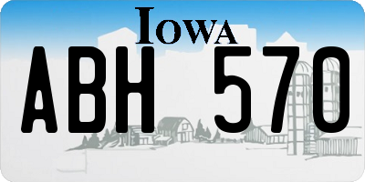 IA license plate ABH570