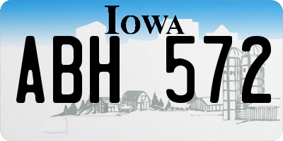 IA license plate ABH572