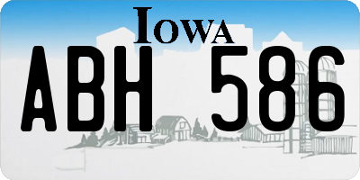 IA license plate ABH586