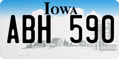 IA license plate ABH590
