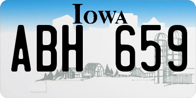 IA license plate ABH659