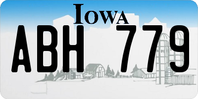 IA license plate ABH779