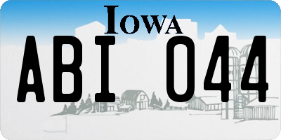 IA license plate ABI044