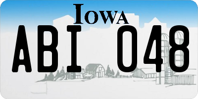 IA license plate ABI048