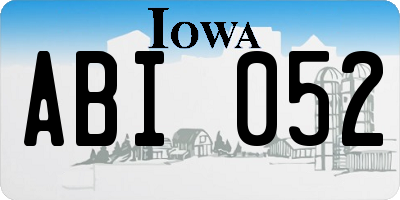 IA license plate ABI052