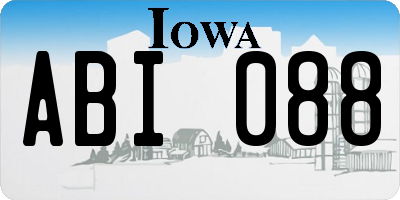IA license plate ABI088