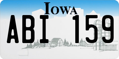 IA license plate ABI159