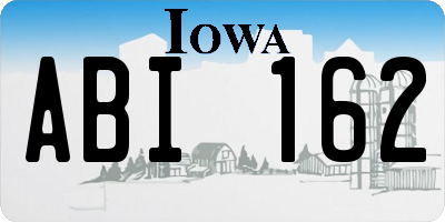 IA license plate ABI162