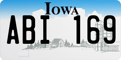 IA license plate ABI169