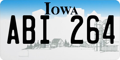 IA license plate ABI264