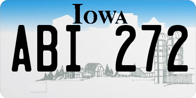 IA license plate ABI272