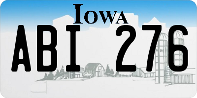 IA license plate ABI276