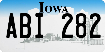 IA license plate ABI282