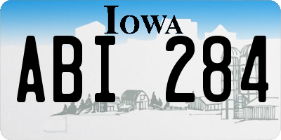 IA license plate ABI284