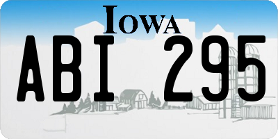 IA license plate ABI295