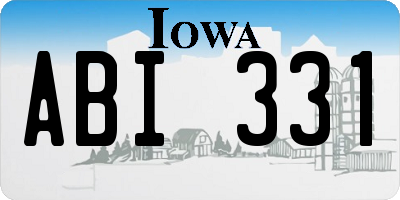 IA license plate ABI331