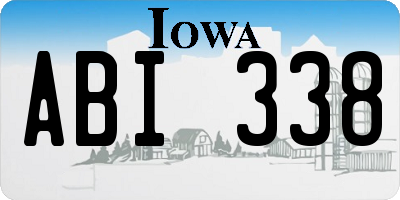 IA license plate ABI338