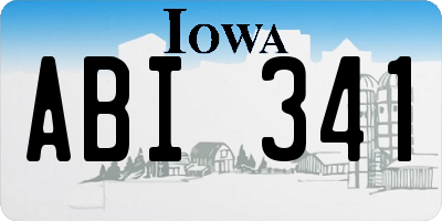 IA license plate ABI341