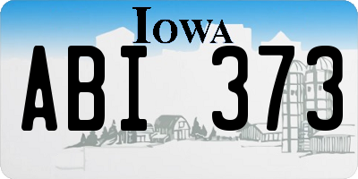 IA license plate ABI373