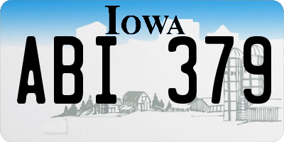 IA license plate ABI379