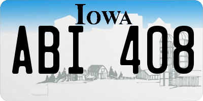 IA license plate ABI408