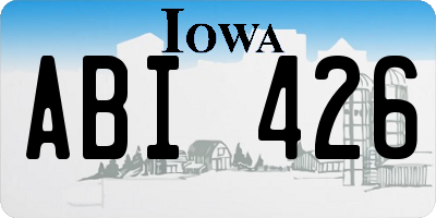 IA license plate ABI426