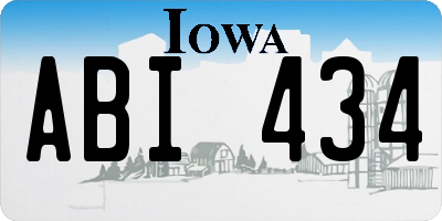 IA license plate ABI434