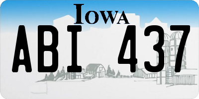 IA license plate ABI437