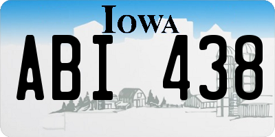 IA license plate ABI438