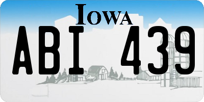 IA license plate ABI439