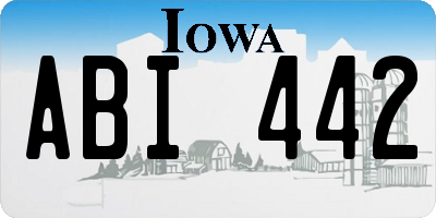 IA license plate ABI442
