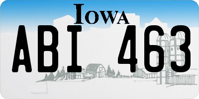 IA license plate ABI463