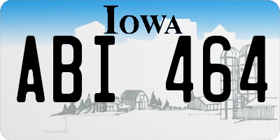 IA license plate ABI464