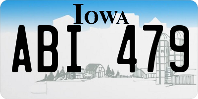 IA license plate ABI479
