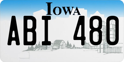 IA license plate ABI480